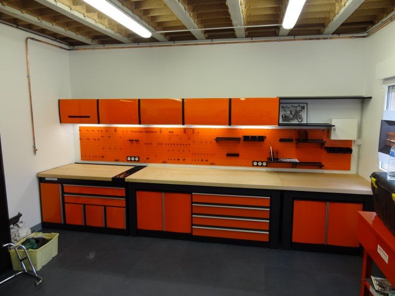Ensemble orange Atelier motos